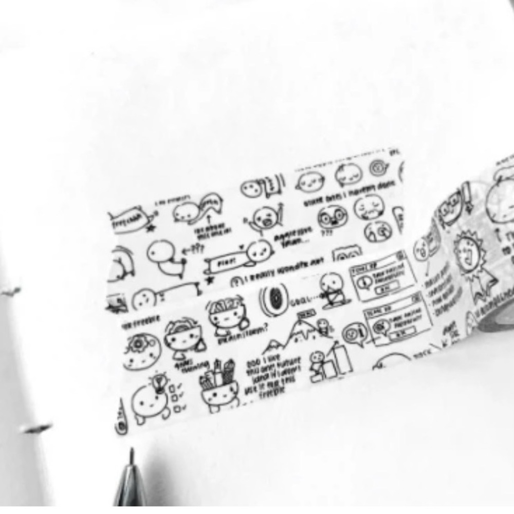 TheCoffeeMonsterzCo Sketchbook washi tape